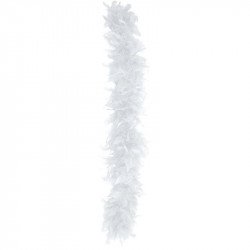 Boa en plumes blanc