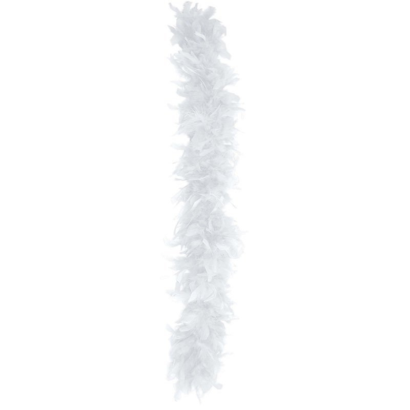 Boa en plumes blanc