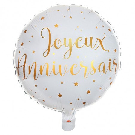 Ballon Alu "Joyeux Anniversaire"