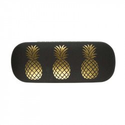 Étui à lunettes motif Ananas Gold