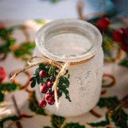 photophore blanc givre