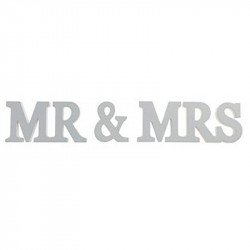 Lettres Mr & Mrs couleur grise