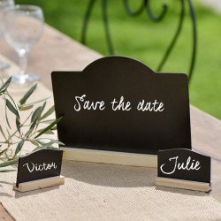 Marque table ardoise sur une table (x20)