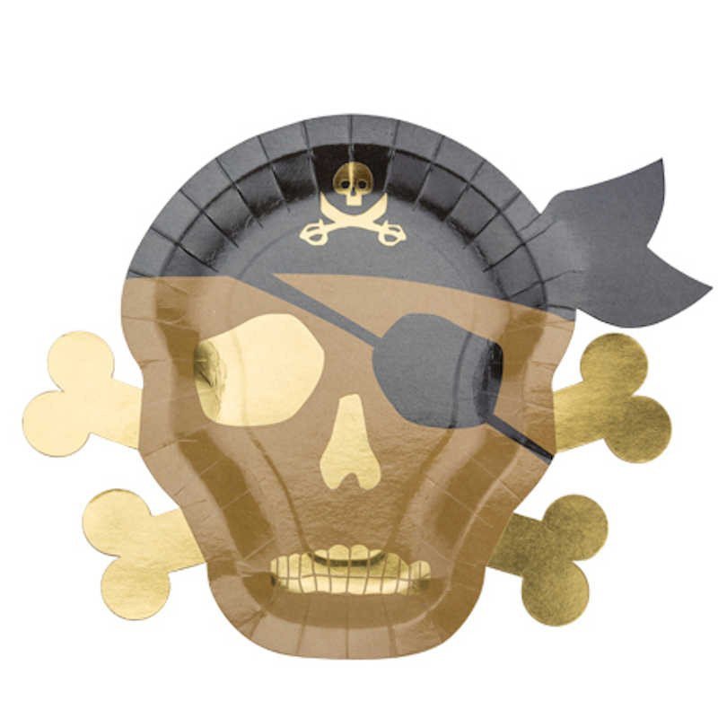 8 Assiettes Pirate