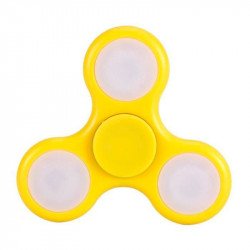 spinner Lumineux à l'unité noir & jaune