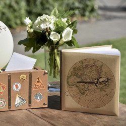 Livre d'or Voyage avec Planisphère