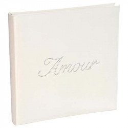 Livre d'or strass "Amour" fuchsia