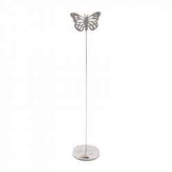 Porte nom de table papillon argent