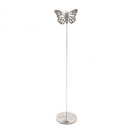 Porte nom de table papillon argent