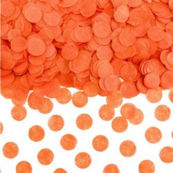 Confettis rond orange (x100)