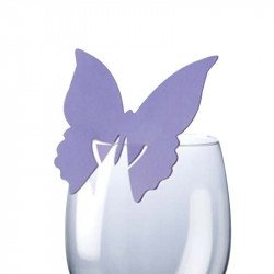 Marque place papillon lilas (x10)