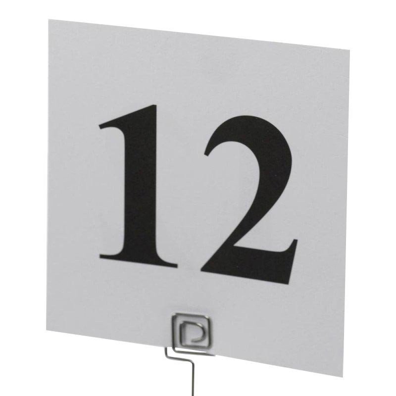 Numéro de table de 1 à 12