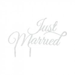 Cake topper "Just married" or 