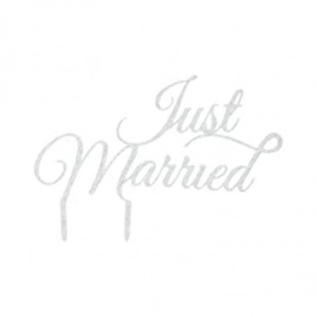 Cake topper "Just married" or 