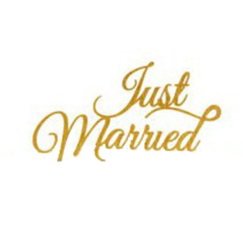 Cake topper "Just married" or 