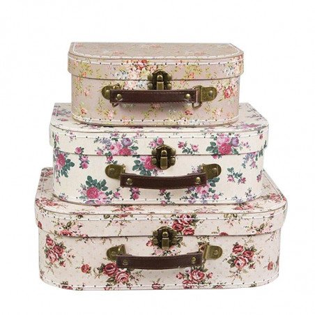 Valises Shabby bohême (x3)