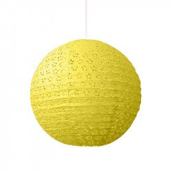 Lampion dentelle jaune - 30 cm