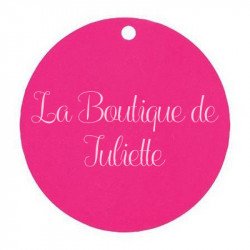 Marque place rond fuchsia (x10)