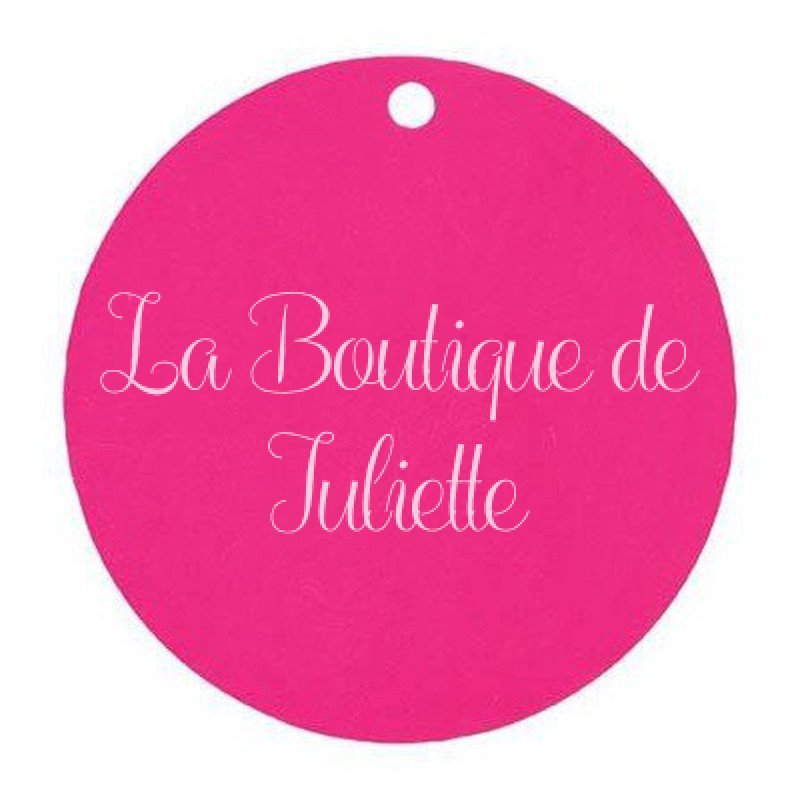 Marque place rond fuchsia (x10)