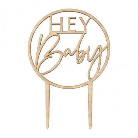 Cake Topper "Hey Baby"