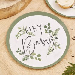 Assiettes "Hey Baby" (x8)