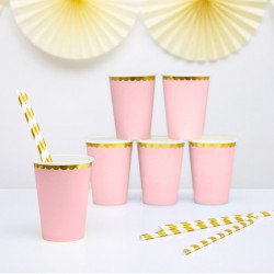 Gobelets pastel rose (x6)