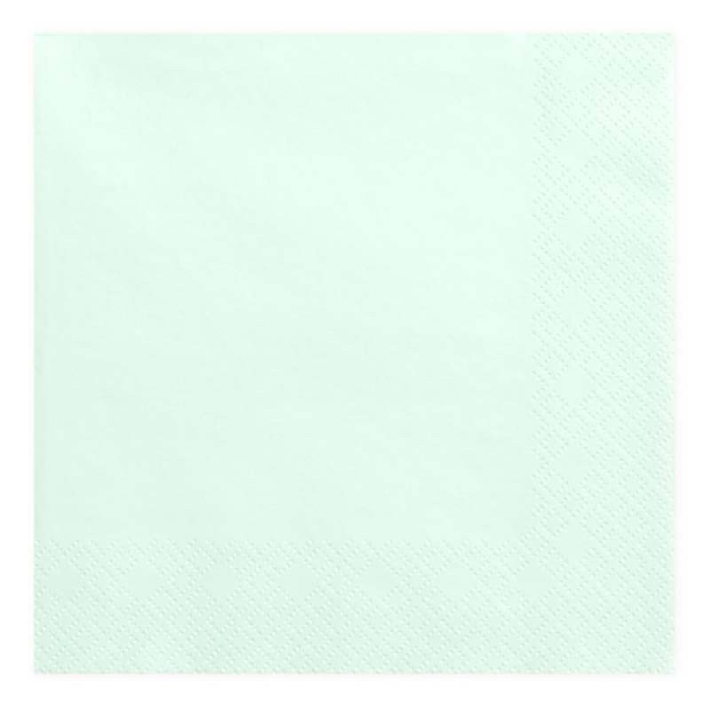 Serviettes Pastel menthe (x20)