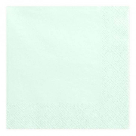 Serviettes Pastel menthe (x20)