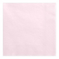 Serviettes Pastel rose (x20)