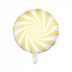 Ballon "Bonbon" jaune 45 cm 