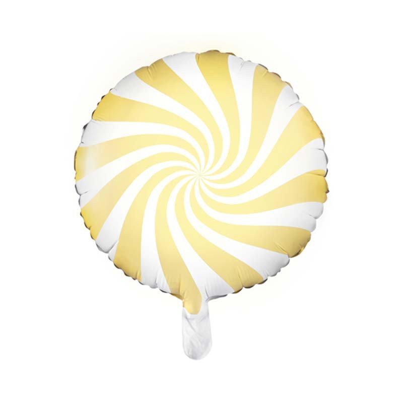 Ballon "Bonbon" jaune 45 cm 