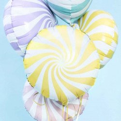 Ballon "Bonbon" jaune 45 cm 