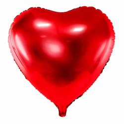 Grand ballon mylar coeur rouge