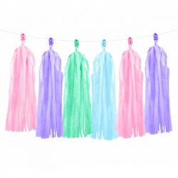 Guirlande tassel multicolores