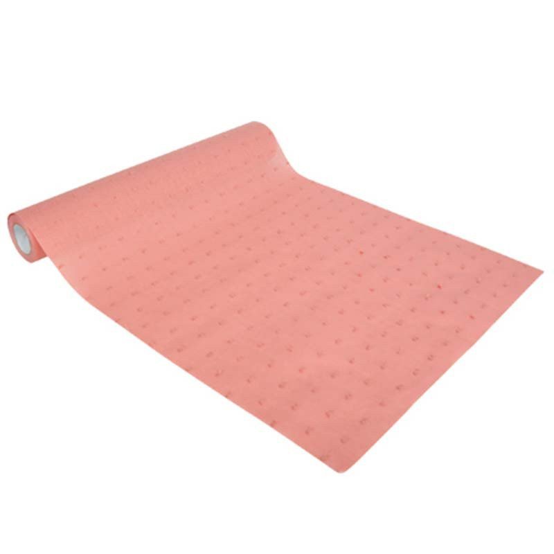 Chemin de table Plumetis Vieux rose