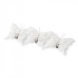 Pince papillon taupe (x3)