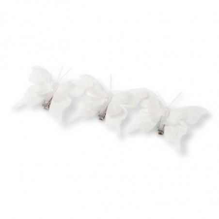 Pince papillon taupe (x3)