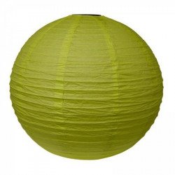 Lampion en papier uni vert pomme - 40 cm