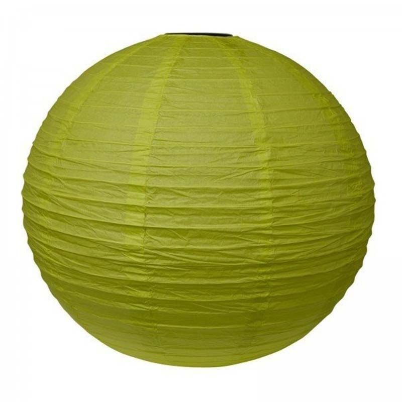 Lampion en papier uni vert pomme - 40 cm