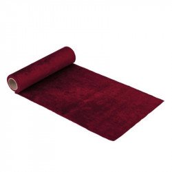 Chemin de table velours rouge