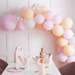 Arche de ballons pastel