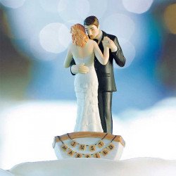 Figurine Couple Dansant sur une barque