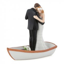 Figurine Couple Dansant sur une barque