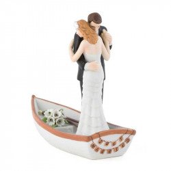 Figurine Couple Dansant sur une barque