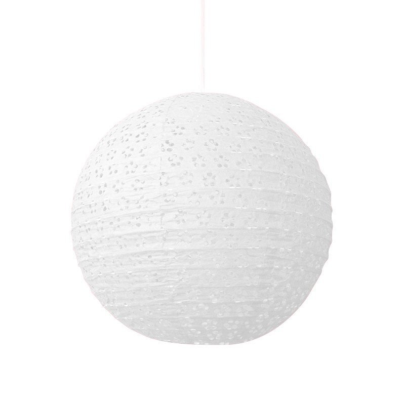 Lampion dentelle blanc -35 cm