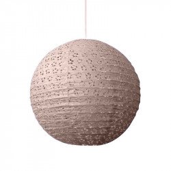 Lampion dentelle naturel - 45 cm