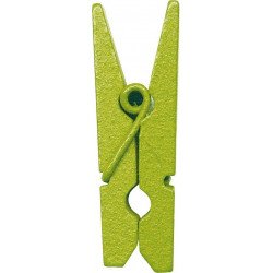 Pince en bois vert (x12)