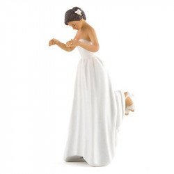 Figurine Romance - la mariée peau mate