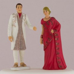 Figurine marié indien en tenue traditionnelle