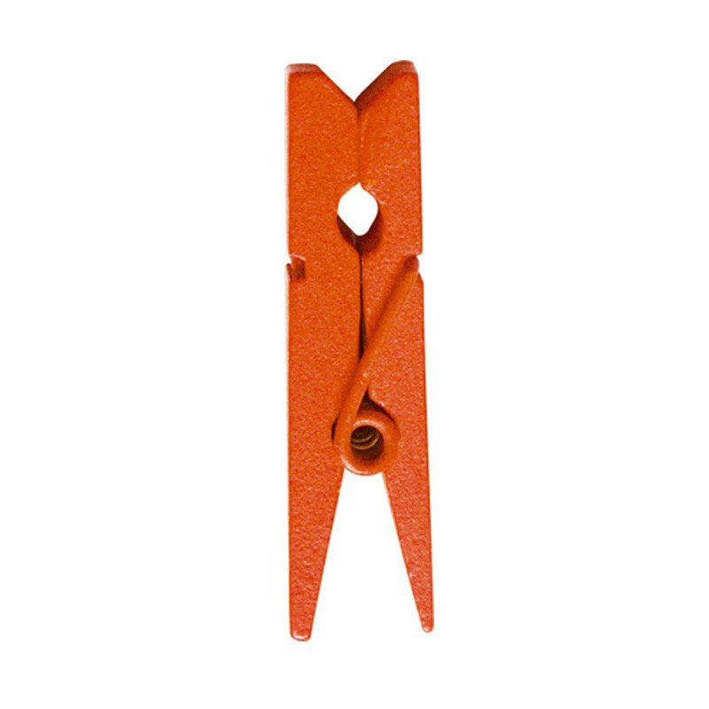 Pinces en bois (mini x24) orange